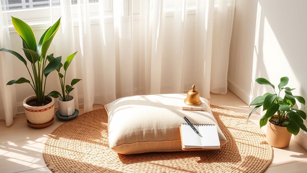 create a calming meditation environment