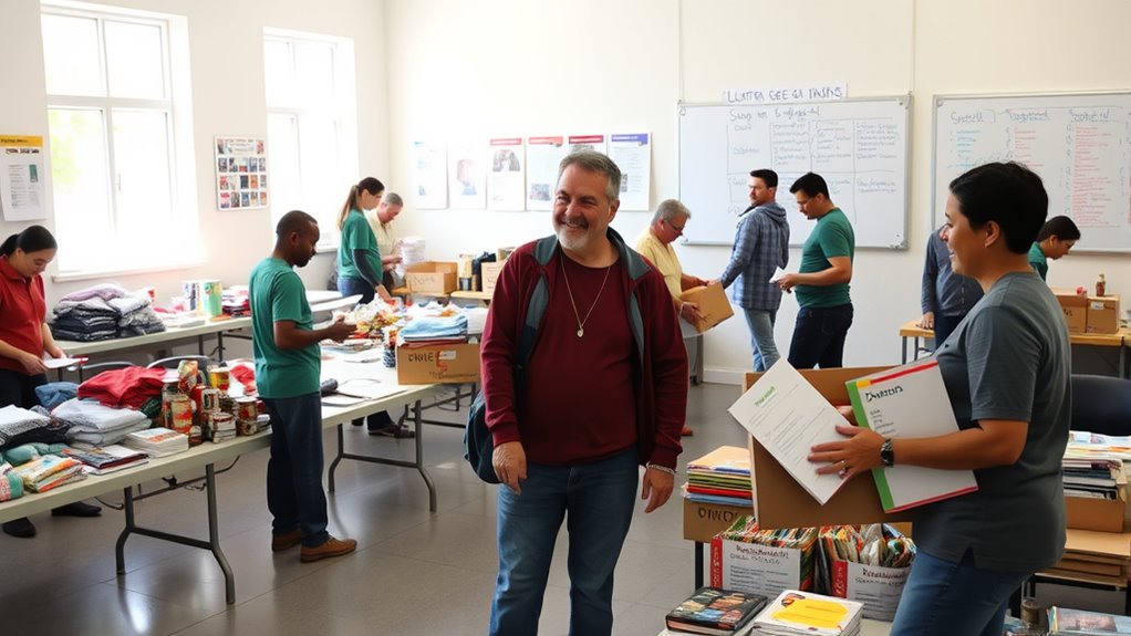 organize and run donation drive