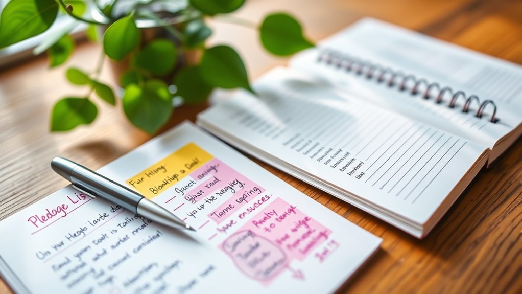 set clear charitable goals