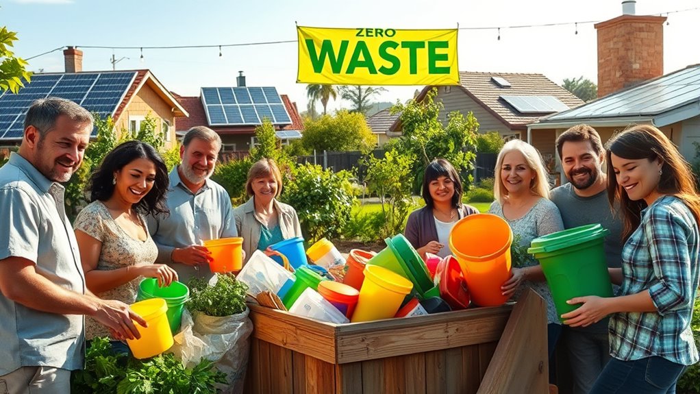 community recycling and composting efforts