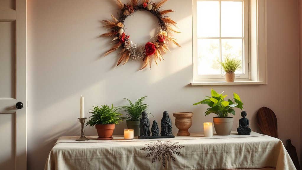 set up personal worship space