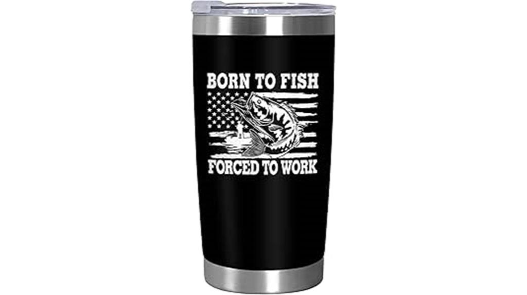 christmas fishing tumbler