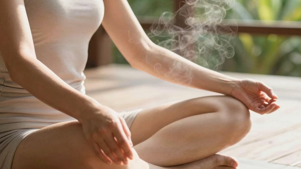 calm through mindful breathing