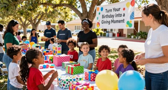 celebrate by giving back