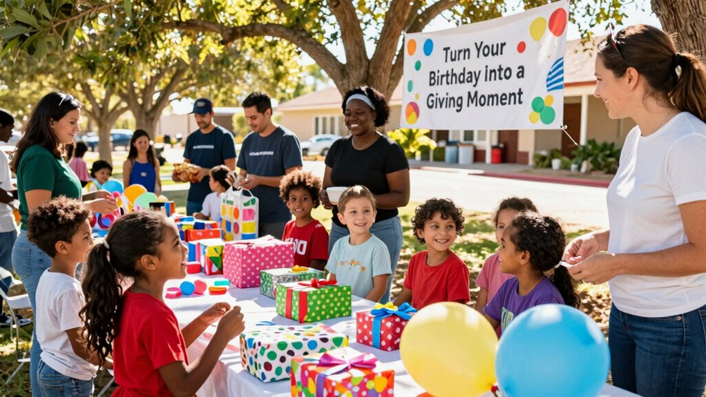 celebrate by giving back