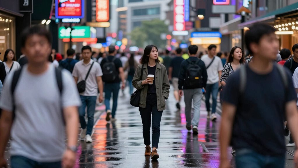 find connection amidst crowds