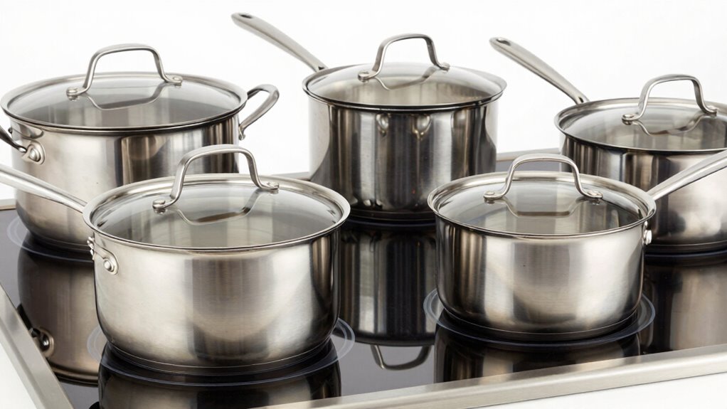 induction compatible stainless cookware