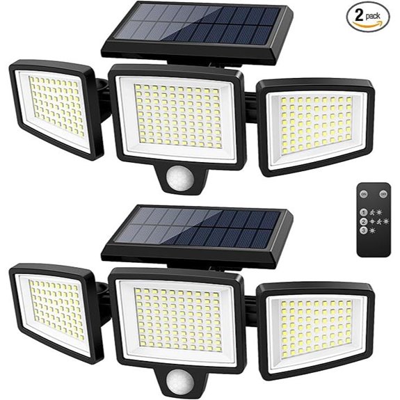 solar powered security lights pack