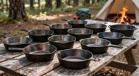 top camping cast iron skillets