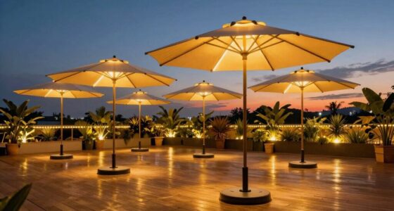 top patio umbrella lighting