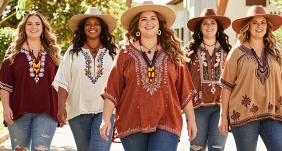 top plus size boho tops
