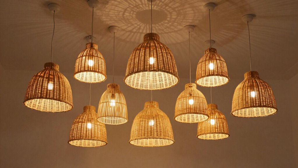 top rattan pendant lighting