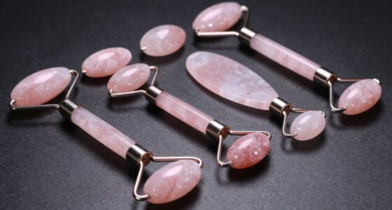 top rose quartz face rollers
