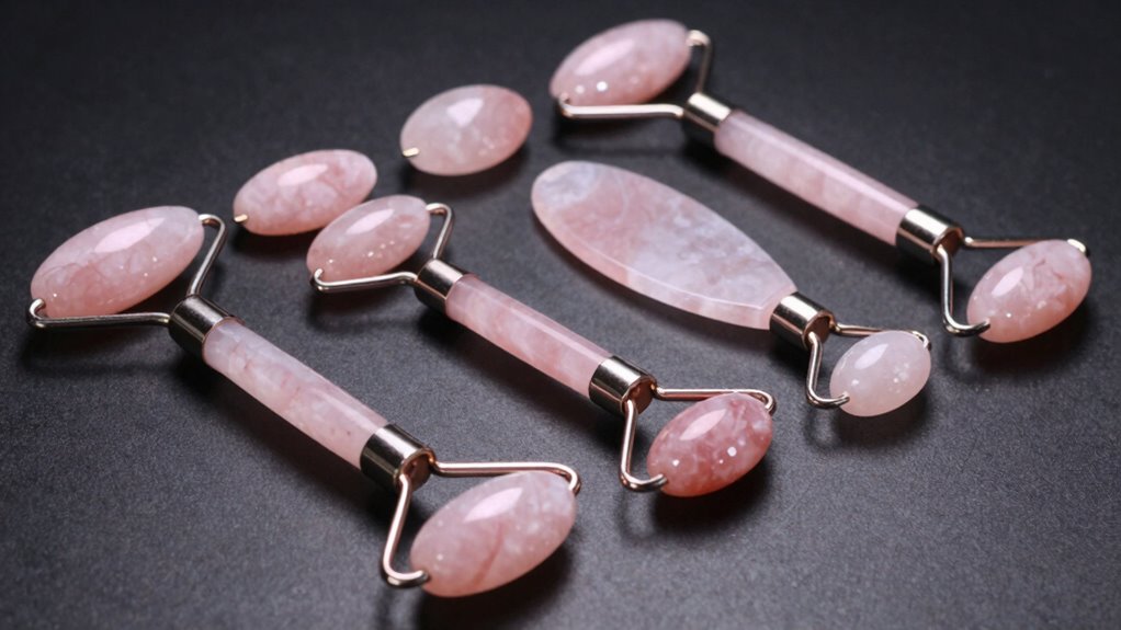 top rose quartz face rollers