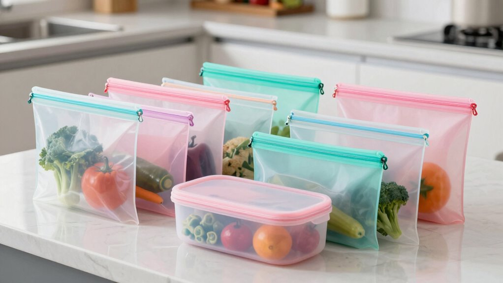 top silicone food storage bags