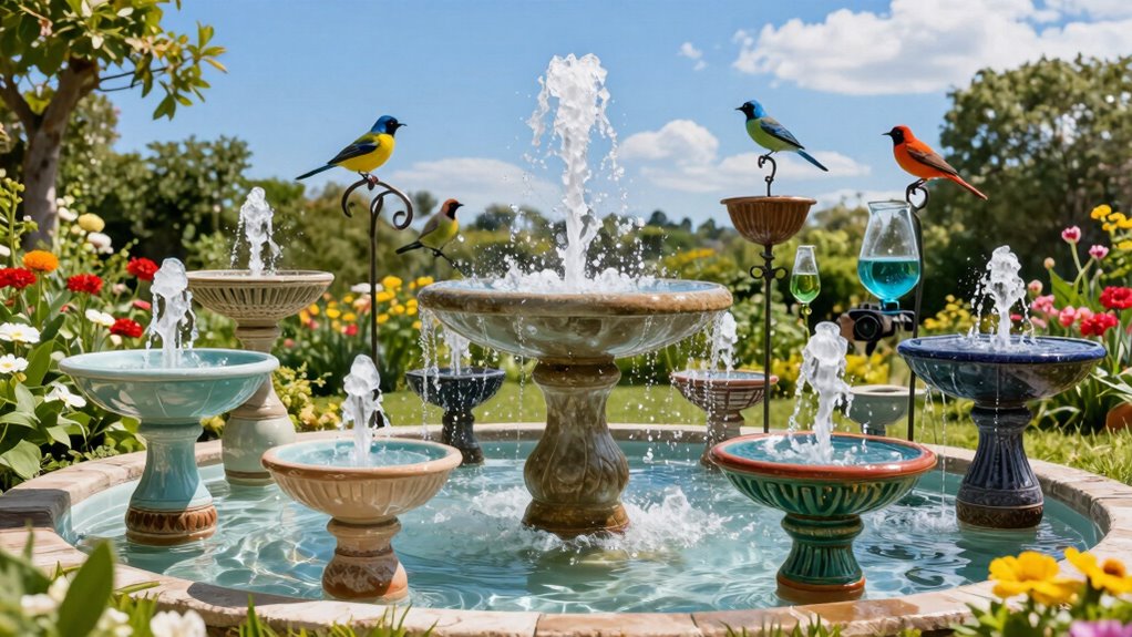 top solar birdbath fountains