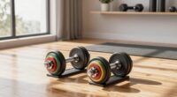 top space saving adjustable dumbbells