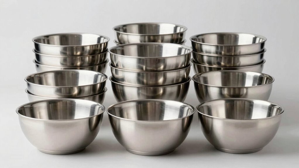 top stainless steel bowls