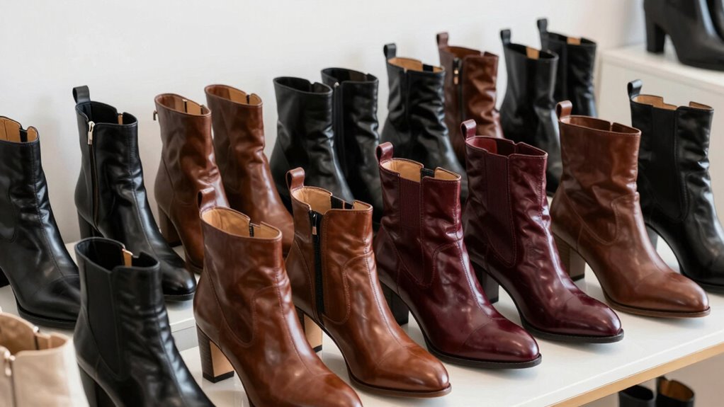 top women s leather ankle boots