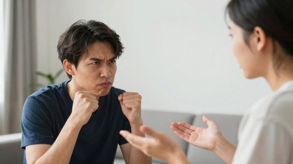 use empathetic calming phrases