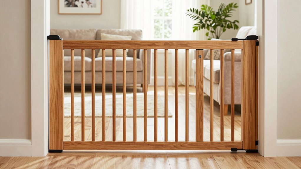 verstellbares Holz-Hundegitter