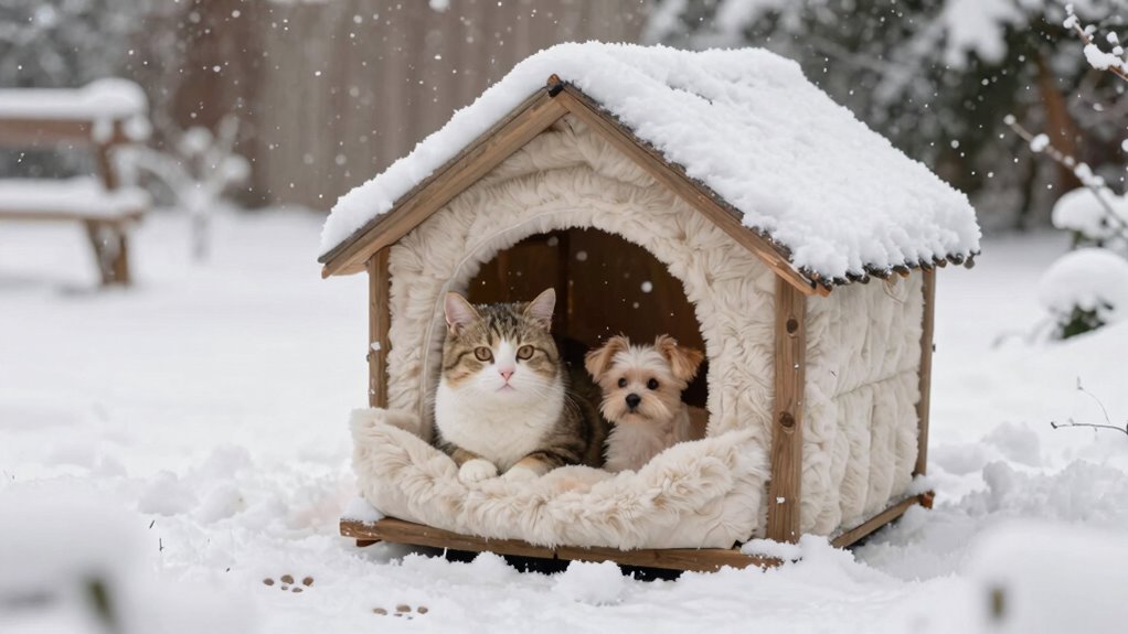 gemütliches plüschiges Haustierversteck