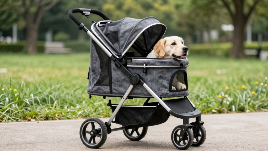 Hund-Rollstuhl mit tragbarem Kinderwagen