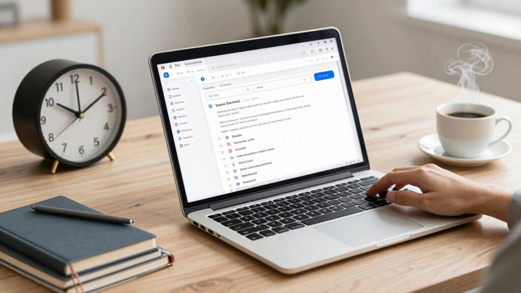 efficient organized email routine