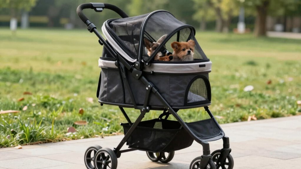 faltbarer Haustierwagen mit Stauraum