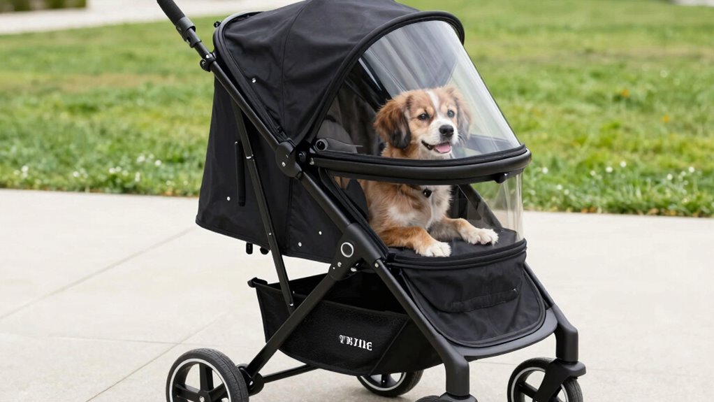 leichter zusammenklappbarer Haustierwagen