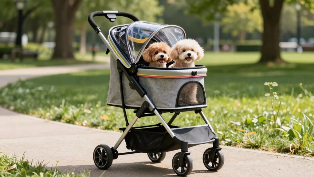 leichtes Haustier-Kinderwagen mit Stauraum