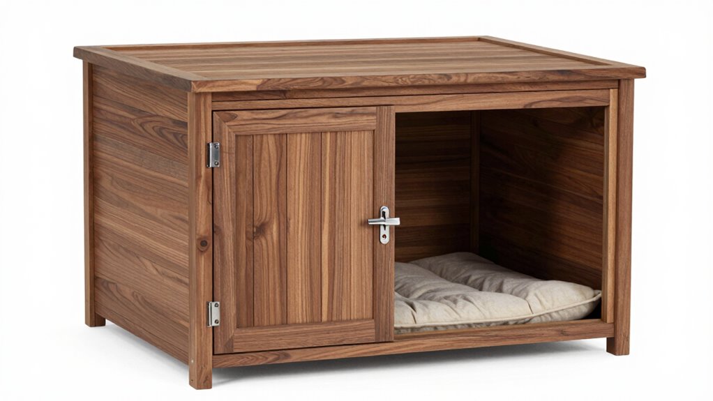 moderner Holz-Hundekäfig