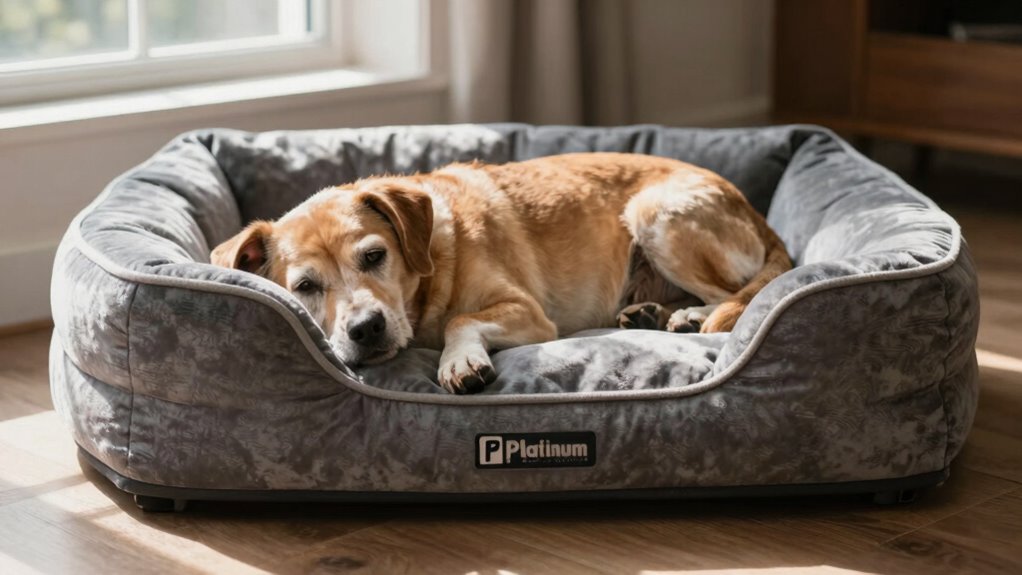orthopädisches Hundebett mit Unterstützung