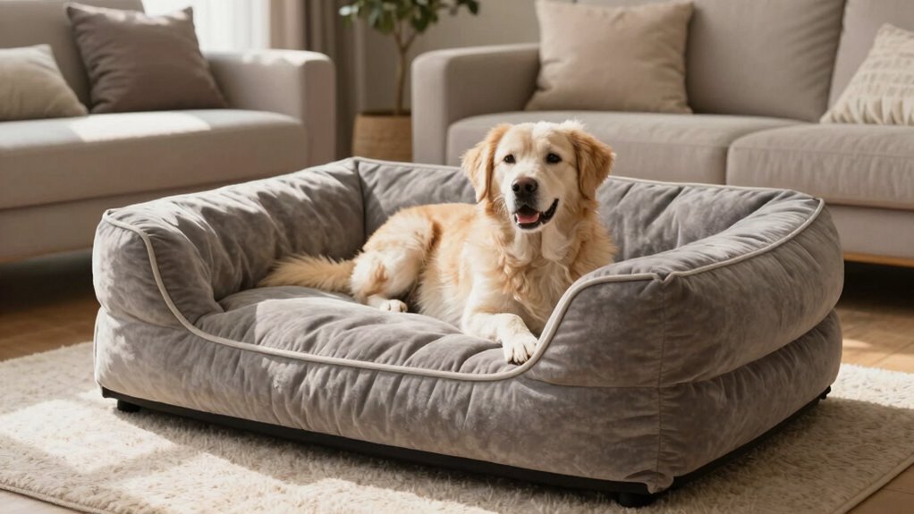 orthopädisches waschbares großes Hundebett