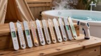 sauna and cold plunge thermometers
