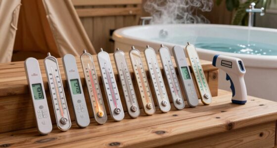 sauna and cold plunge thermometers