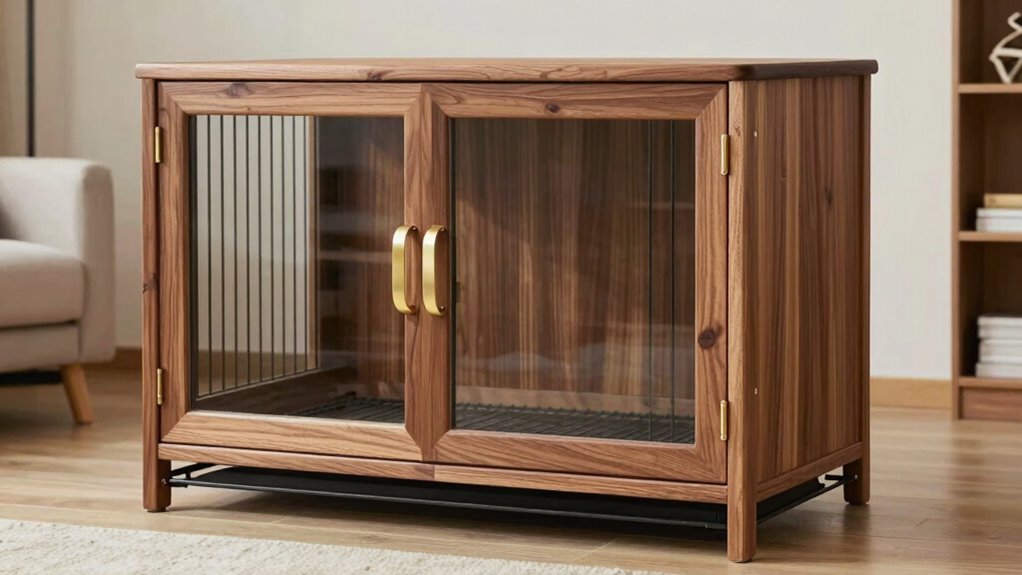 schicker erhöhter Hundekäfig