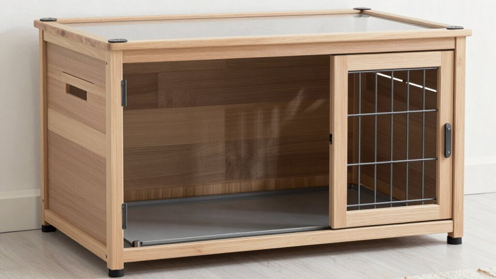 stilvoller funktionaler Hundekäfig