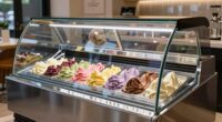 top curved gelato displays