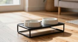 Hochgelegene Hundefutterspender