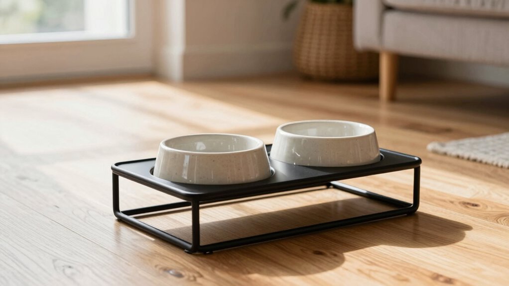 Hochgelegene Hundefutterspender