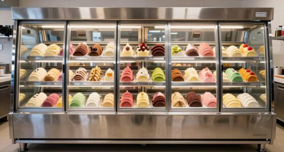 top frozen dessert cabinets