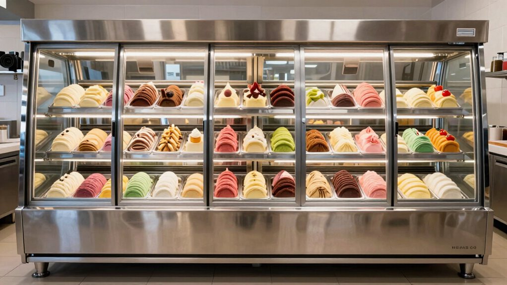 top frozen dessert cabinets