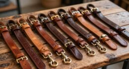 hochwertige Lederriemen für Hunde