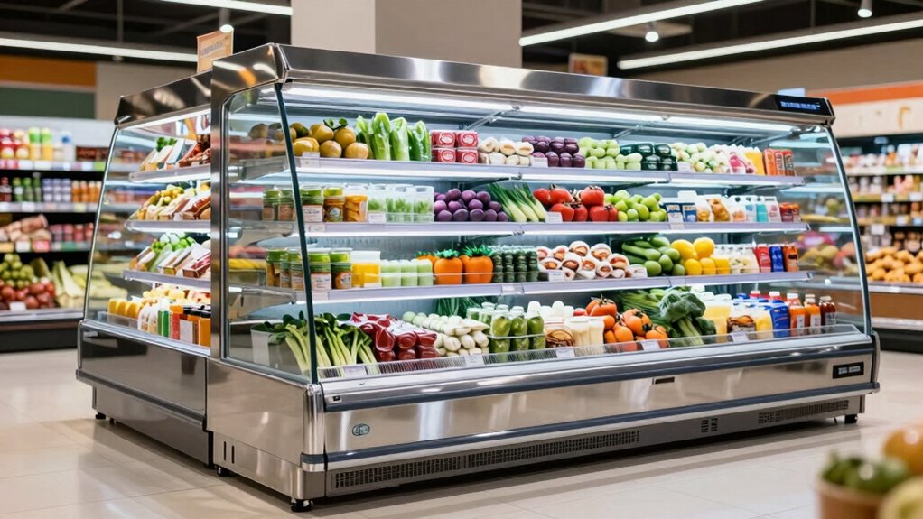 top refrigerated display cases