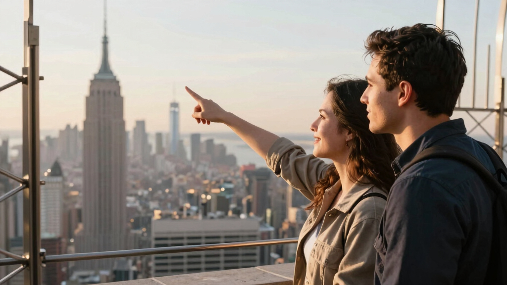 Couple On Empire State Building