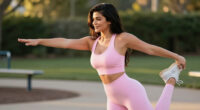 Pastel Activewear Capsules: Alo Pink Marshmallow Capsule Stars Kylie Jenner In The Latest…