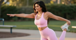 Pastel Activewear Capsules: Alo Pink Marshmallow Capsule Stars Kylie Jenner In The Latest…